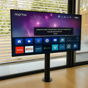 עמוד נירוסטה שחור פריק לטלוויזיה עד “98