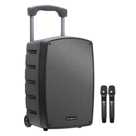 בידורית AIWA TSUNAMI-12 – מערכת הגברה ניידת 500W עם 2 מיקרופונים אלחוטיים