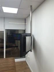 זרוע תקרתית למסכי TV עשויה נירוסטה אמיתית דגם DANYA-EDL למסכים עד 86"