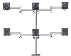 זרוע שולחנית לתליית עד 6 מסכי מחשב   MODEL 6036