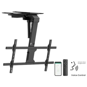 ⭐ זרוע תקרה חשמלית למסכים עד 86″ – EAZO ECL90DS עם צידוד