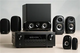 רסיבר DENON 670 ורמקולים POLK AUDIO TL1600 במבצע