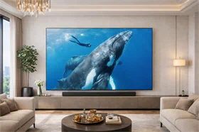 מסך סמסונג ענק 98 אינץ דגם 4K Samsung UE98DU9000