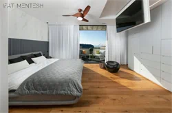 זרוע חשמלית סמויה בתקרה למסכים עד 60 דגם PREMIUM