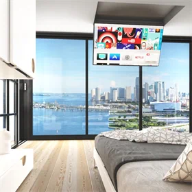 זרוע תקרתית סמויה לטלויזיה 100 אינץ'