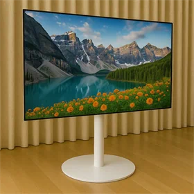 עמוד רצפתי לבן עד 100 אינץ' EA100W