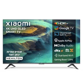 טלוויזיה ''43 QLED 4K שיאומי דגם Xiaomi TV A Pro 43'' (2026)