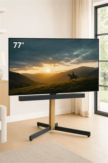 מעמד רצפתי יוקרתי לטלוויזיה עד "77 Vogels TVS 3695