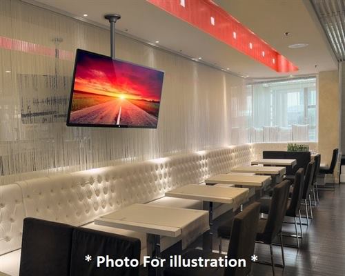 מתקן תלייה תקרתי דקורטיבי למסכים ''26-''70 דגם LC-701