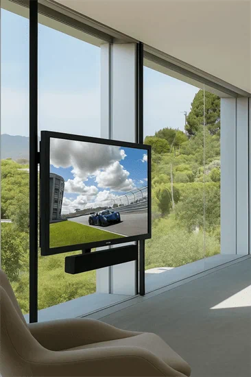 מתקן נירוסטה כפול למסכים עד 100 אינץ' דגם EL-6