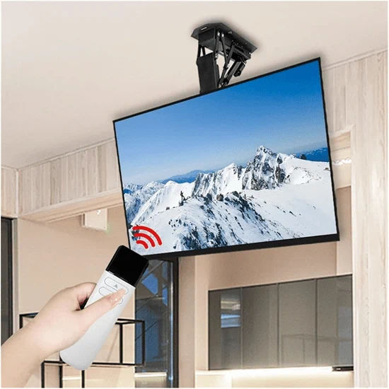 זרוע תקרה חשמלית עם בוכנה למסכים בגודל עד 75״ EM-75