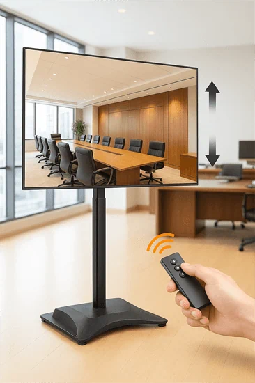 מעמד רצפתי חשמלי למסכים עד "86 EAZO FS80