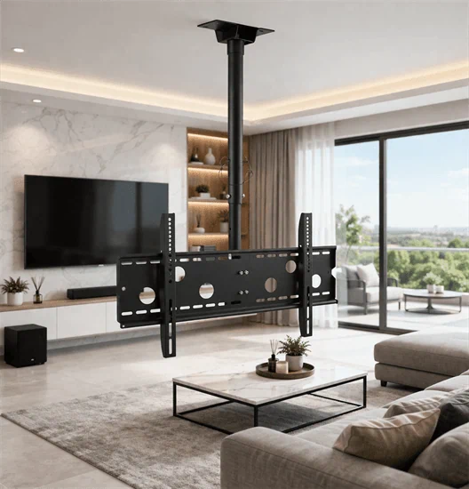 מתקן תלייה תקרתי אוניברסלי למסכים עד 75" – דגם LC-705 מבית LEXUS