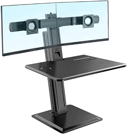 מעמד שולחני הידראולי ל 2 מסכי מחשב עד 22" מקלדת ועכבר NB S100