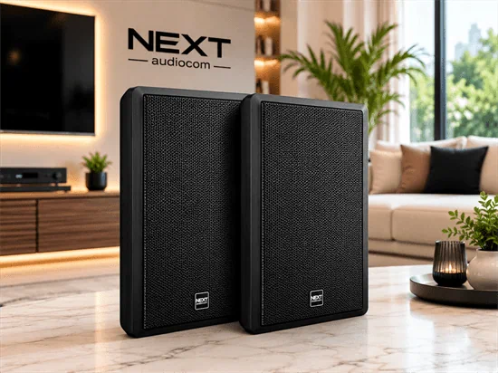 זוג רמקולים תלוי קיר W5 שחור 50W NEXT דקים
