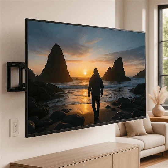 זרוע דו מפרקית כפולה למסכי ענק עד 110 אינץ SP5