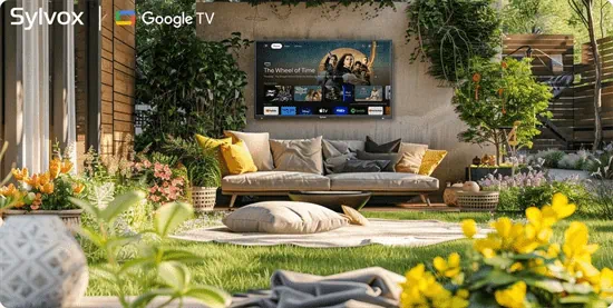 מסך טלויזיה חיצוני מוגן מים ולחות 55 אינץ' SYLVOX