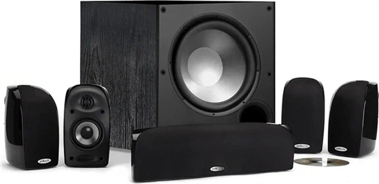 סט רמקולים סטליטים+סאב וופר שחור דגם TL-1600 POLK AUDIO