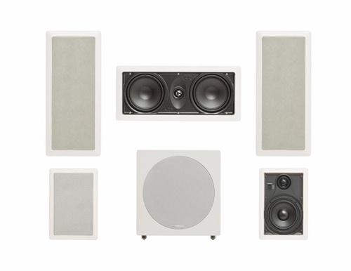 סט רמקולים שקועים OW-155 מושלם לקולנוע ביתי כולל סאב וופר WENCORE CENTER LCR-6