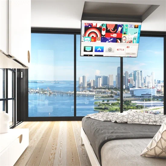 זרוע תקרתית סמויה לטלויזיה 100 אינץ'