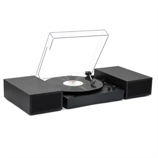 פטיפון Bluetooth עם רמקולים מדפיים – Pure Acoustics TT-45 (שחור)